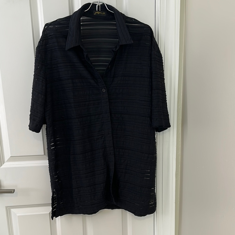 Gottex Black Button Coverup